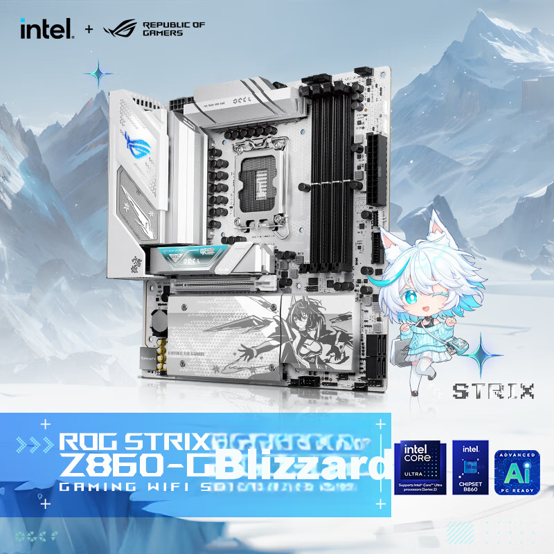 ROG STRIX B860-G GAMING WIFI S Blizzard Mini-ITX Motherboard Supports CPU 245KF/...