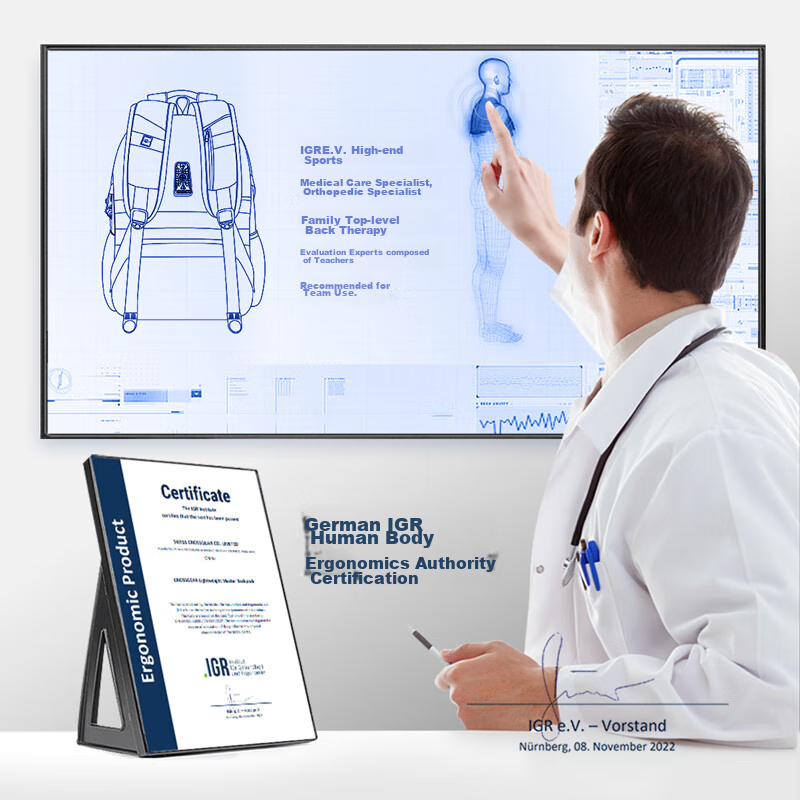 CROSSGEAR Suspended Load-Reducing Backpack, Swiss-Style Backpack for Men, Travel...