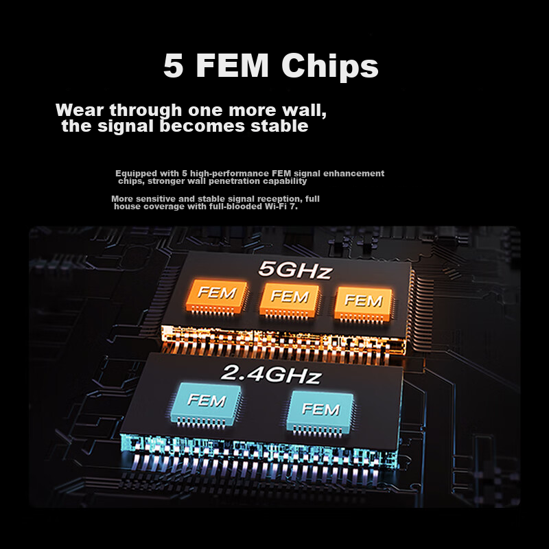 Tenda Router, Full-Featured WiFi 7+, Yunxiao BE5100, Ultra-Strong 2.5G Ethernet...