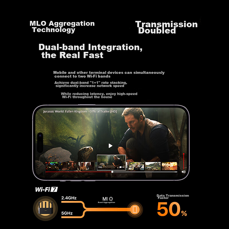 Tenda Router, Full-Featured WiFi 7+, Yunxiao BE5100, Ultra-Strong 2.5G Ethernet...