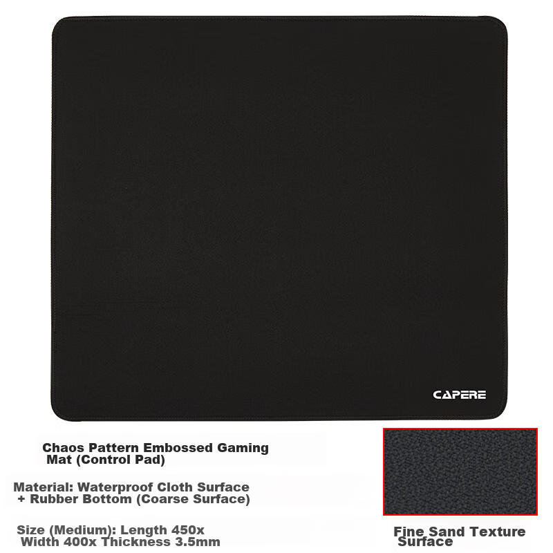 CAPERE (Kailai) Textured Jacquard Gaming Mouse Pad, Smooth And Precise, Competit...