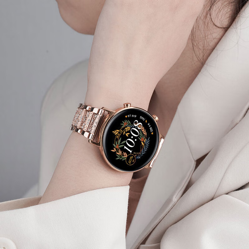 Watchbond Compatible with Huawei Watch GT4/5 Women's 41mm, Swarovski Watch Strap...