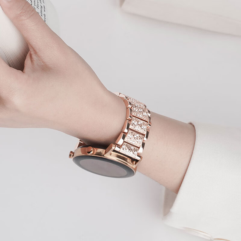 Watchbond Compatible with Huawei Watch GT4/5 Women's 41mm, Swarovski Watch Strap...