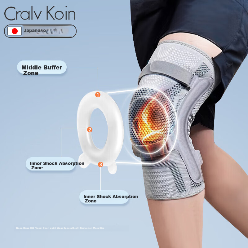 CRALVKOIN Japanese Medical Knee Brace for Meniscus Injury Synovitis Special Warm...