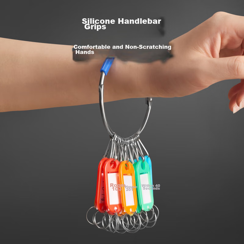 DSB (Disbi) Key Ring Blue Bracelet 20 Slots, 25 Marking Tags, Key Chain Markers,...