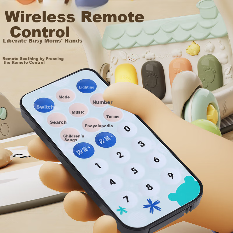 DEERC Baby Activity Gym Toy 0-1 Year Foot Piano Walker Push Car Newborn Baby Gif...