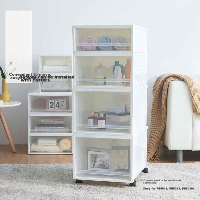 TENMA Plastic Underwear And Socks Drawer Storage Box, 12 Liters, Transparent Dra...