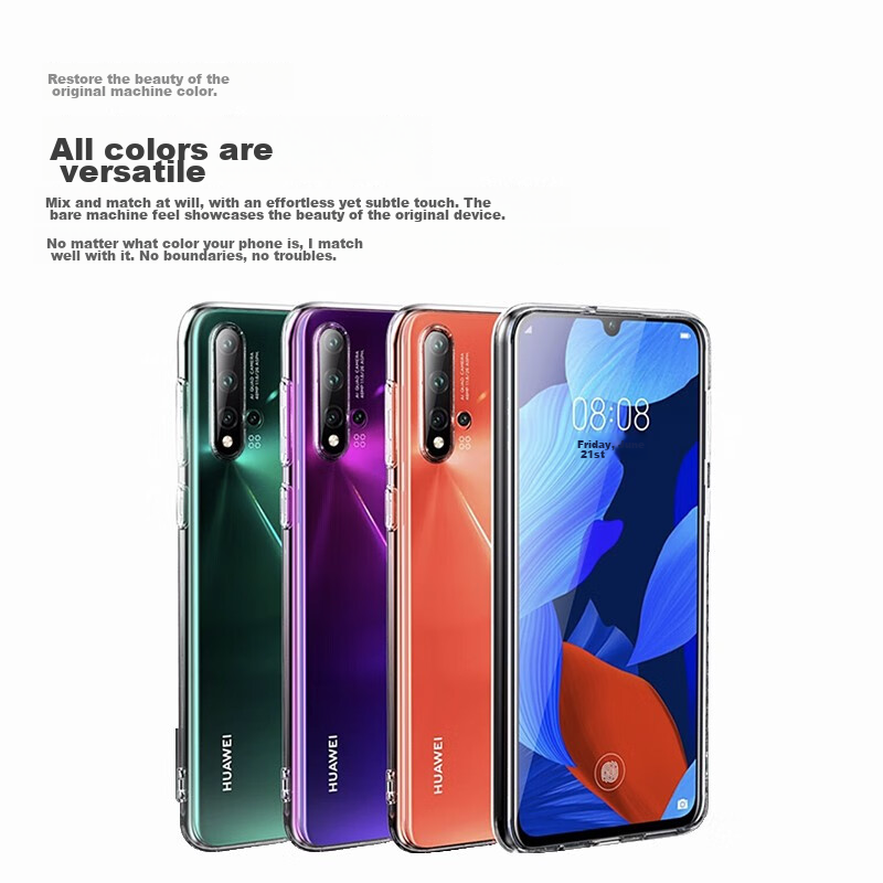 Snowkids Huawei Mate 20 Pro Phone Case, Huawei Transparent Case, TPU Shockproof...