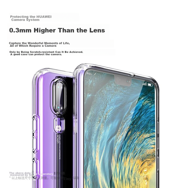 Snowkids Huawei Mate 20 Pro Phone Case, Huawei Transparent Case, TPU Shockproof...