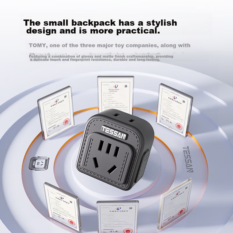 TESSAN 2-Prong UK to Hong Kong Travel Adapter / Hong Kong Converter Plug, Suitab...