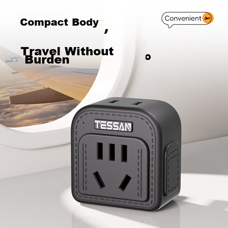 TESSAN 2-Prong UK to Hong Kong Travel Adapter / Hong Kong Converter Plug, Suitab...