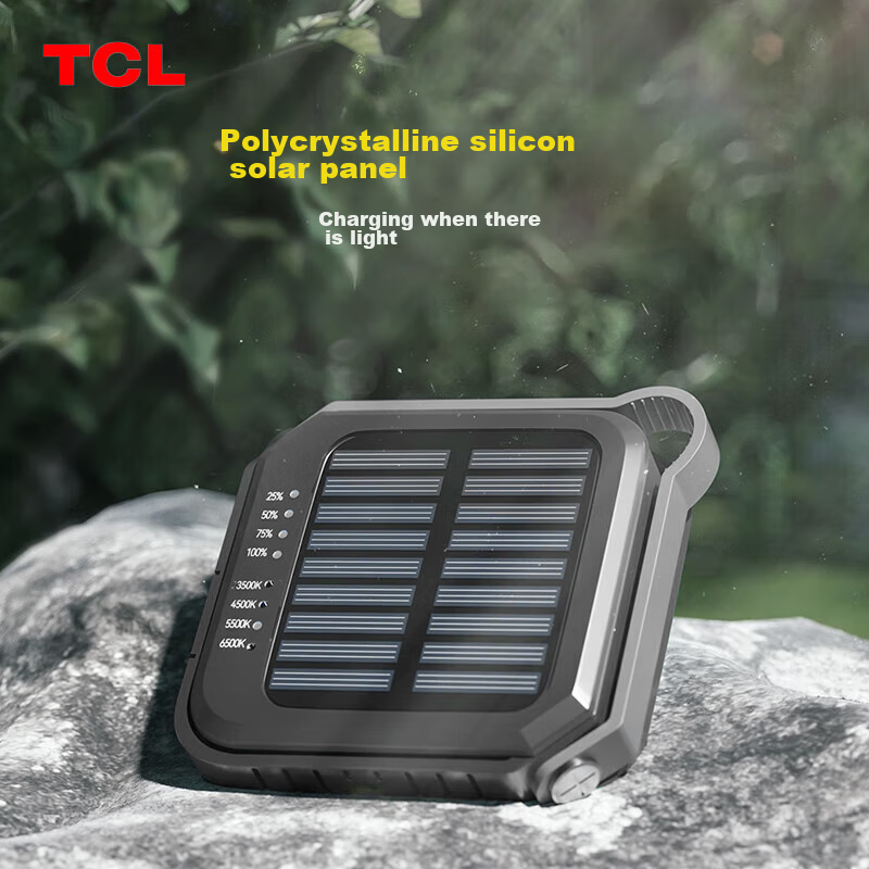 TCL Solar Outdoor Camping Light, Long-Lasting Battery Life, Tent Light, Emergenc...