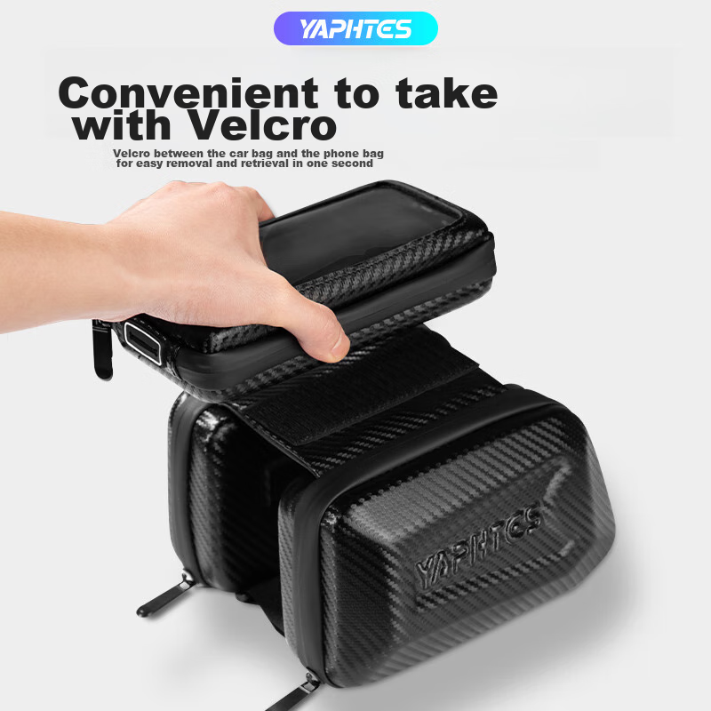 Yaphtes Bicycle Bag, Mountain Bike Large Capacity, Fully Waterproof, Touchscreen...