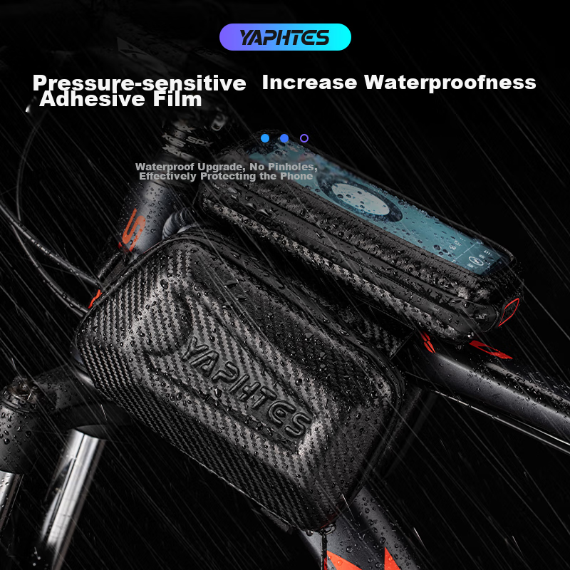 Yaphtes Bicycle Bag, Mountain Bike Large Capacity, Fully Waterproof, Touchscreen...
