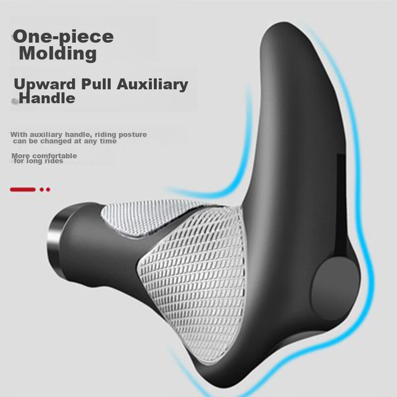 Yaphtes Universal Bicycle Handlebar Grips, Double-Sided Locking, Non-Slip Rubber...