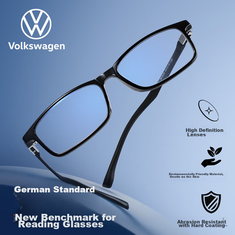 VOLKSWAGEN German Reading Glasses for Men, High-Definition Anti-Blue Light Genui...