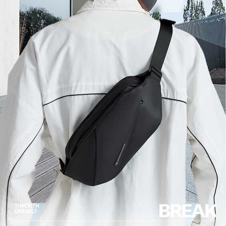 VICTORIATOURIST Crossbody Bag, Men's Chest Bag, Trendy Messenger Bag, Motorcycle...