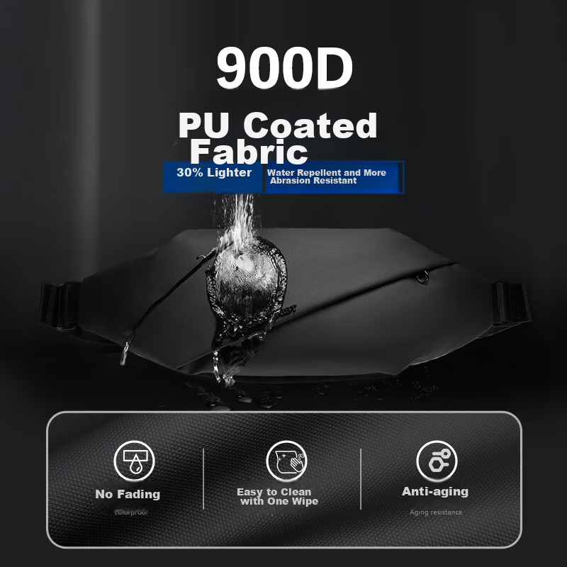 VICTORIATOURIST Crossbody Bag, Men's Chest Bag, Trendy Messenger Bag, Motorcycle...