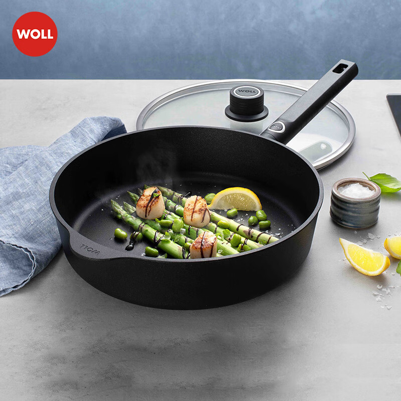 WOLL German Non-Stick Frying Pan, XR Series Flat Bottom Pan, 24cm Steak Pan, Hou...