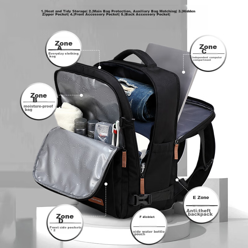 VICTORIATOURIST Backpack for Men, 16-Inch Laptop Bag, Large Capacity, Short-Trip...