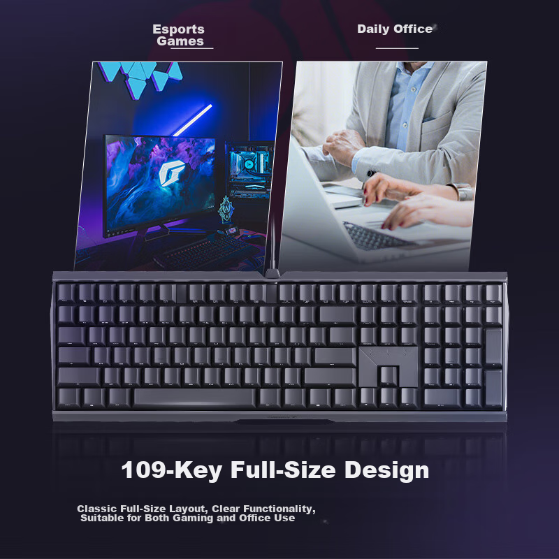 CHERRY MX3.0S Mechanical Keyboard, Gaming Keyboard, Esports Keyboard, Side-Engra...