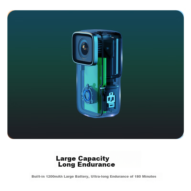 SJCAM C200 Action Camera, 360-Degree Motorcycle Dash Cam, Thumb-Sized Camera, He...