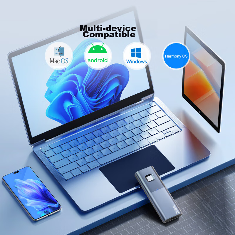 ThinkPad Lenovo Thinkbook Portable SSD, 1TB, Read Speed 520MB/s, Fingerprint Enc...