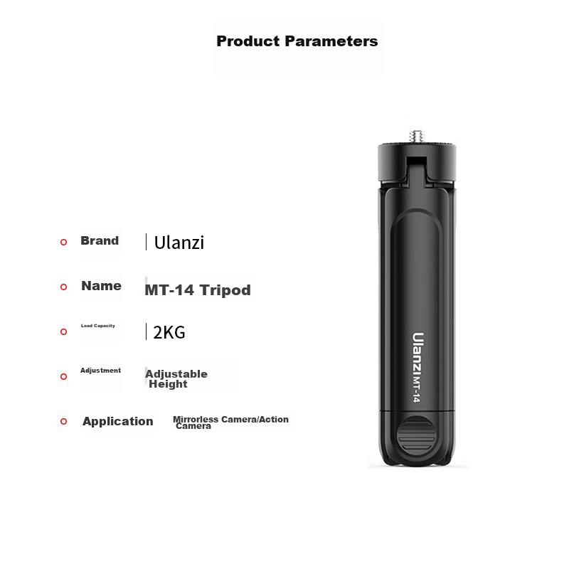 Ulanzi MT-14 Extendable Mini Desktop Tripod, Portable Multifunctional Tripod, Se...