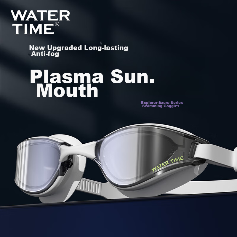 WATERTIME/Shuichuan Swimming Goggles, Anti-Fog, Waterproof, Large Frame, Coated,...