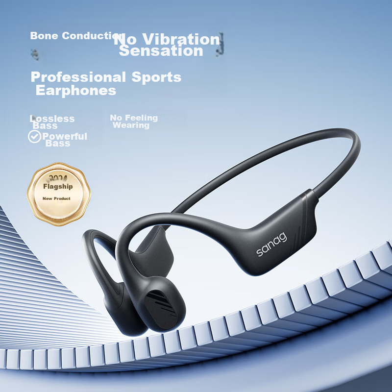 SANAG Saina B21 Bone Conduction Headphones, Bluetooth Sports Earphones, Open-Ear...