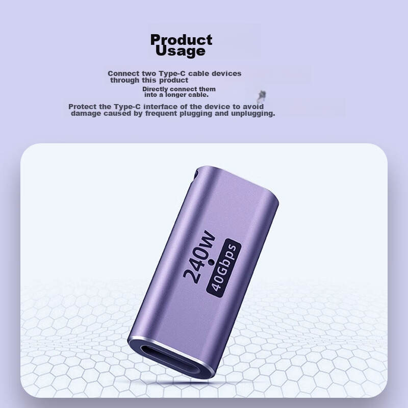 Snowkidstype-C Multifunctional Adapter, 40Gbps Transmission, Charging, 8K Audio-...