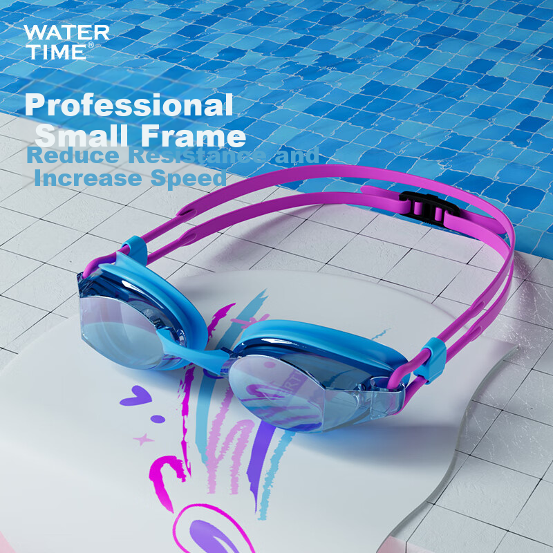 WATERTIME Anti-fog Coated Professional Waterproof Swimming Goggles for Adults Me...