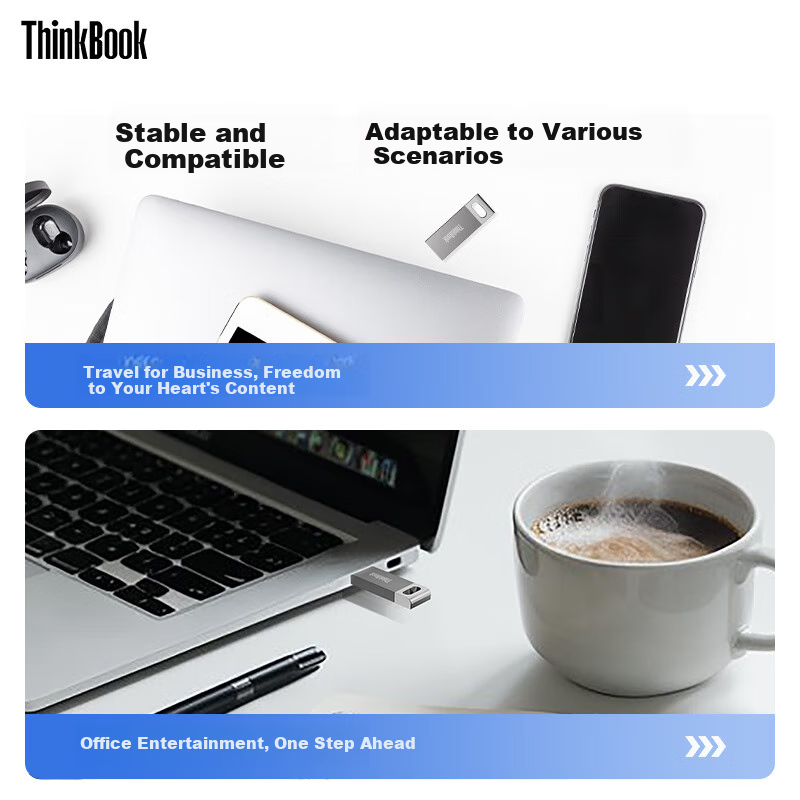 ThinkPad Lenovo ThinkBook 64GB USB2.0 Flash Drive Computer Flash Drive Office St...