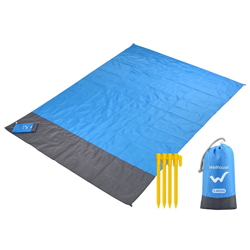 WELLHOUSE Outdoor Picnic Mat, Beach Seat, Thin Foldable Lightweight Storage Bag...