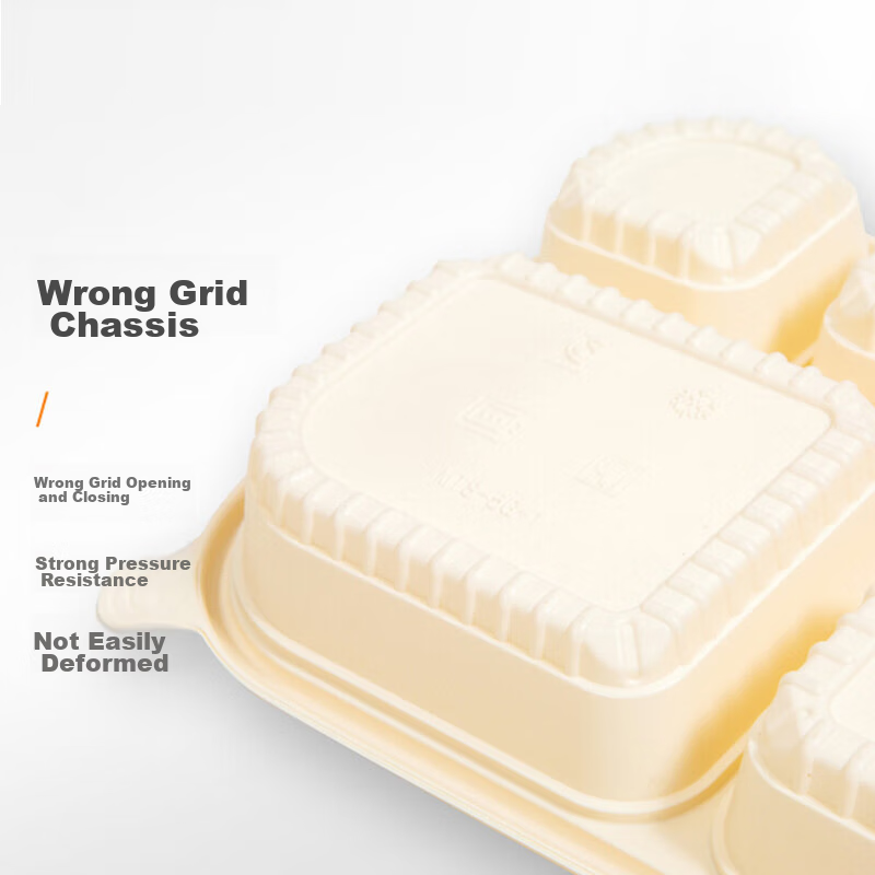 SHUANG YU Disposable Food Containers, 50 Sets * 1000ml, Corn Starch Biodegradabl...