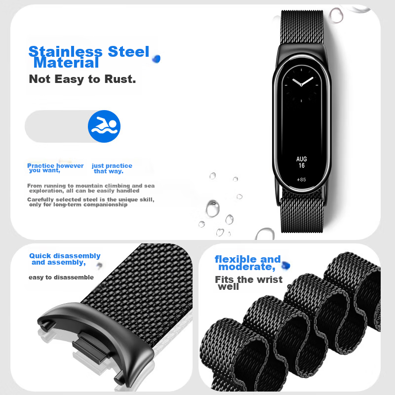 BHO Suitable for Xiaomi Band 9 Smart Fitness Bracelet, Wristband for Xiaomi Band...