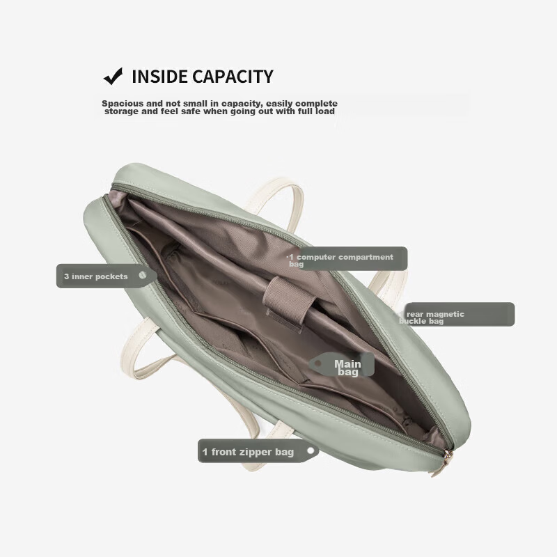 POLO Laptop Bag for Women, Business Briefcase, Large Capacity, for College Stude...