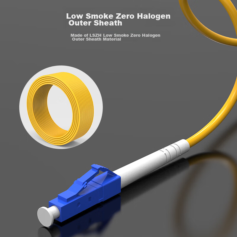 SK-LINK Fiber Optic Patch Cable, LC-FC Telecom-Grade Single-Mode Single-Core FC-...
