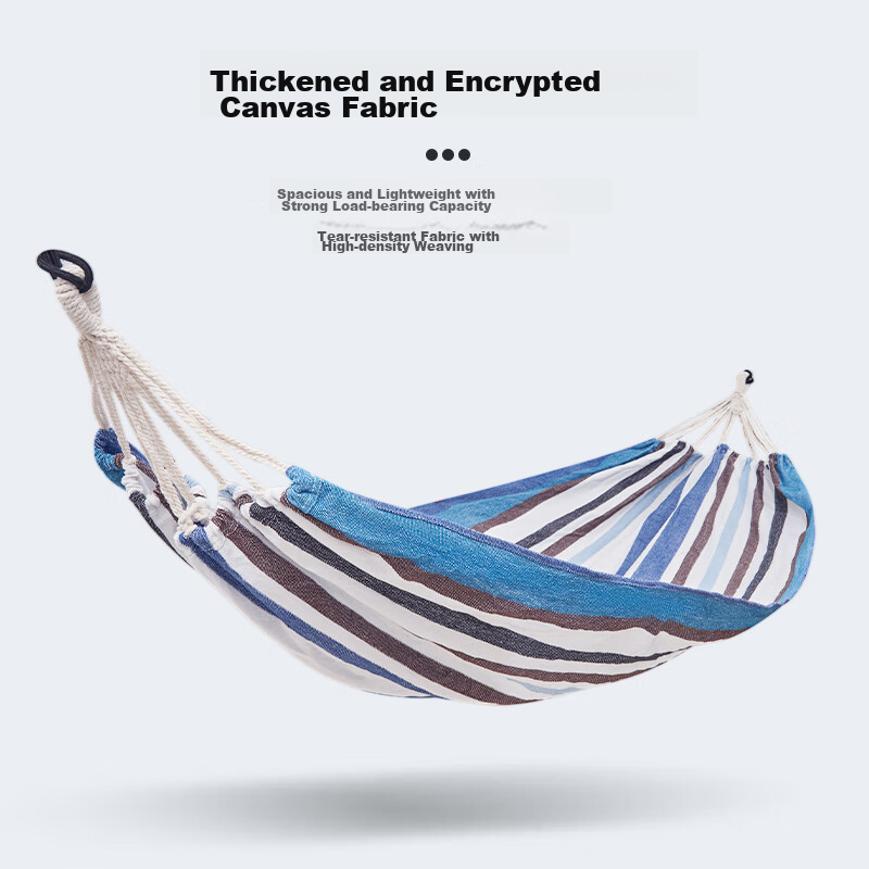 WhitePeak Hammock, Outdoor Adult Thickened Swing, Anti-Rollover, Drop Bed, Net B...