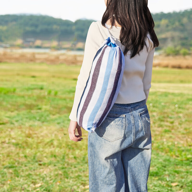 WhitePeak Hammock, Outdoor Adult Thickened Swing, Anti-Rollover, Drop Bed, Net B...