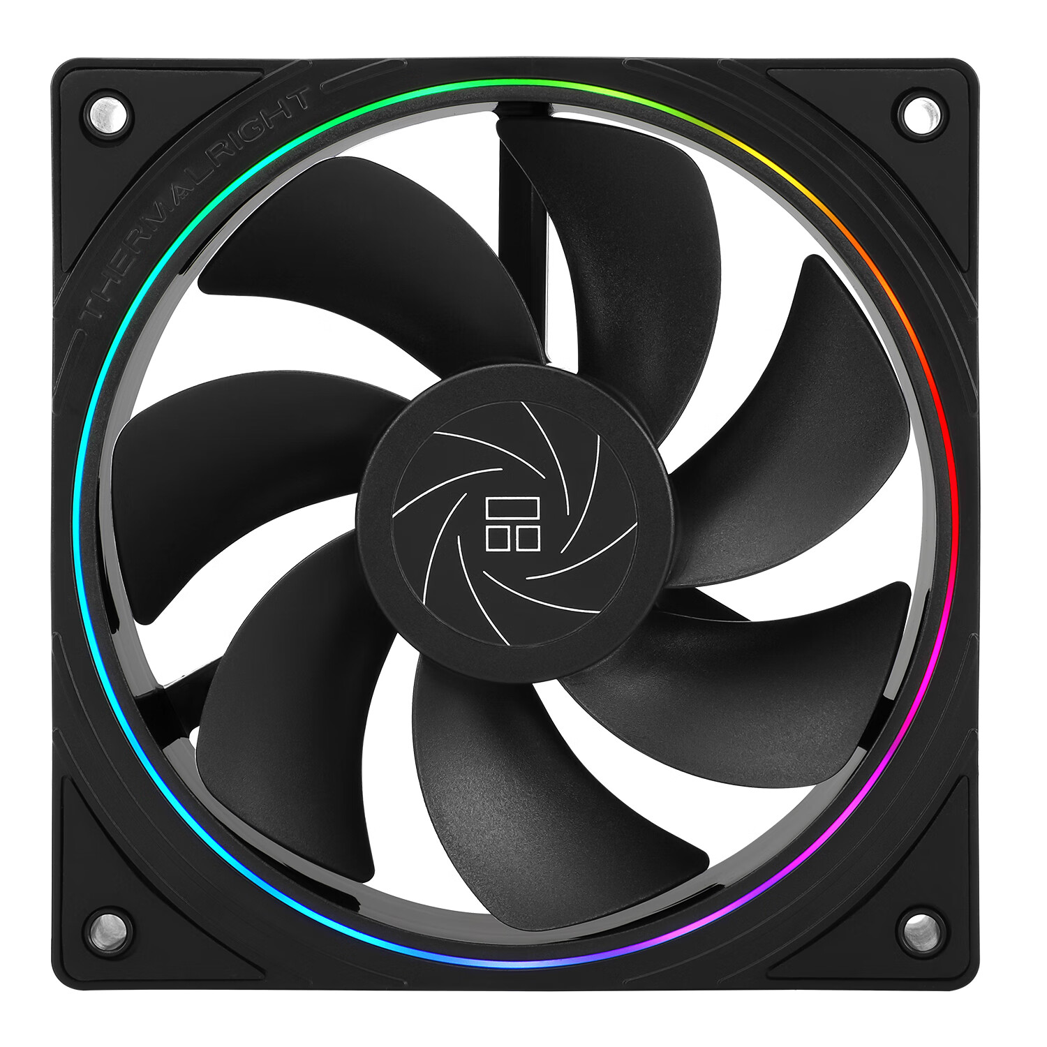Thermalright TL-S12R RGB Light Ring Fan, 12cm Reverse Airflow Case Fan, ARGB Fan...