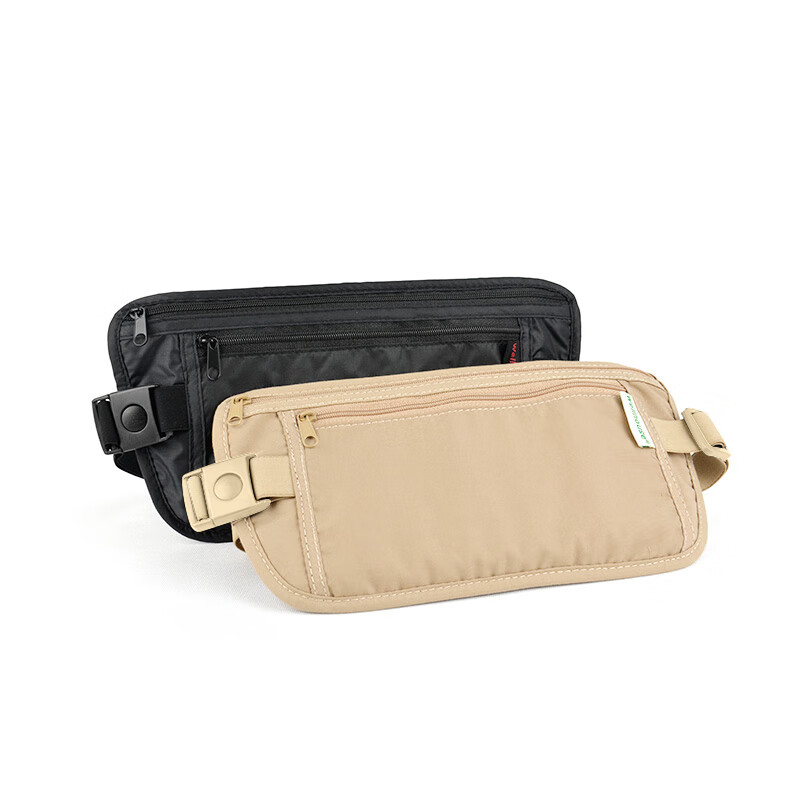 WELLHOUSE Waist Pack, Unisex Travel Anti-Theft Document Holder, Portable Bill An...