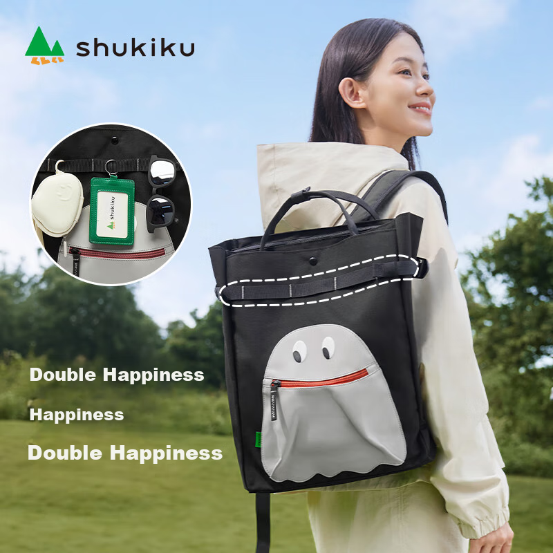 SHUKIKU Fashion Backpack for Men And Women, Versatile Casual Crossbody Shoulder...