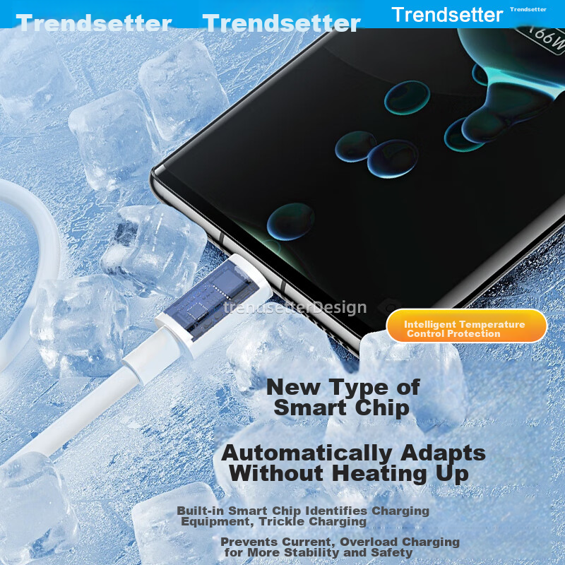 Trendsetter Compatible with Huawei Data Cable, 6A Charging Cable, 100W 80W 66W 4...