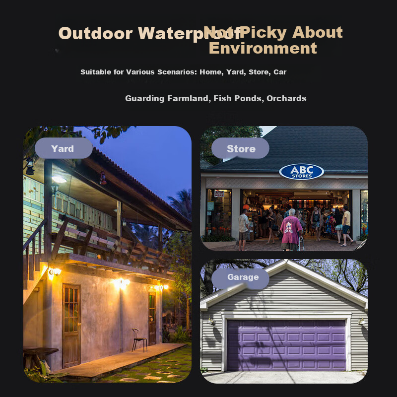 EAKUN Solar-Powered Camera with Lifetime Free Data, Outdoor Wireless Surveillanc...