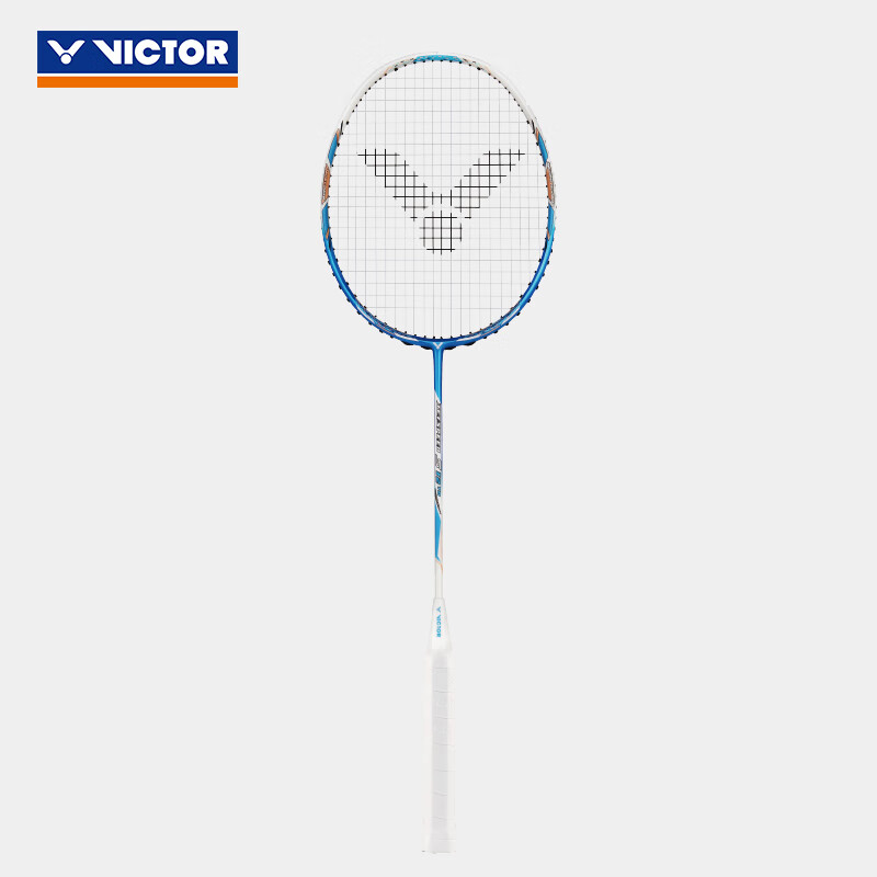 VICTOR Badminton Racket, Single Racket, Full Carbon Fiber, 4U Advanced Lightweig...