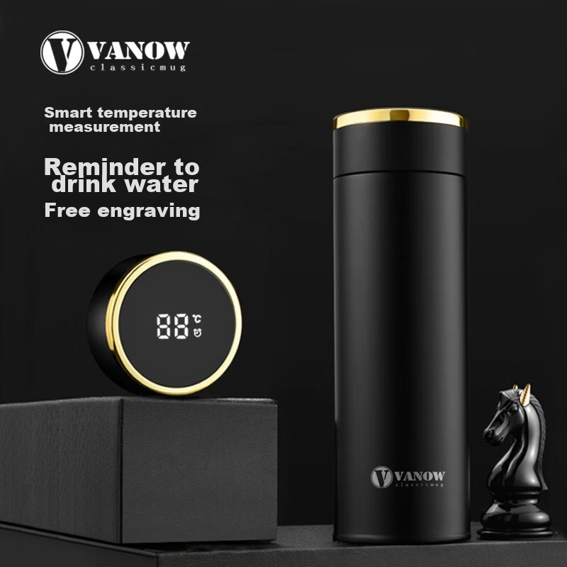 Vanow Insulated Mug Set Ceramic Mark Cup Smart 316 Cup Gift Box Corporate Custom...