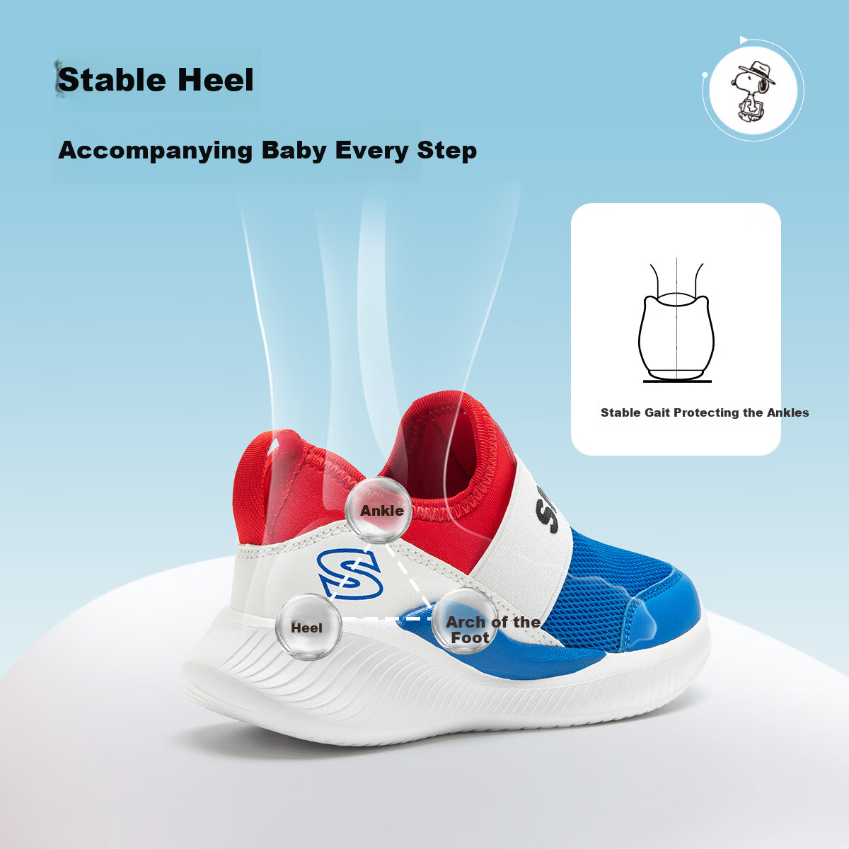 SNOOPYSNOOPY Kids Running Shoes Breathable Mesh Sneakers Boys Girls Sports Shoes...