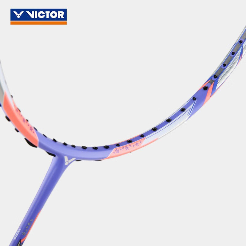 VICTOR Badminton Racket, Carbon Fiber Single Racket JS-12F Cherry Blossom Racket...