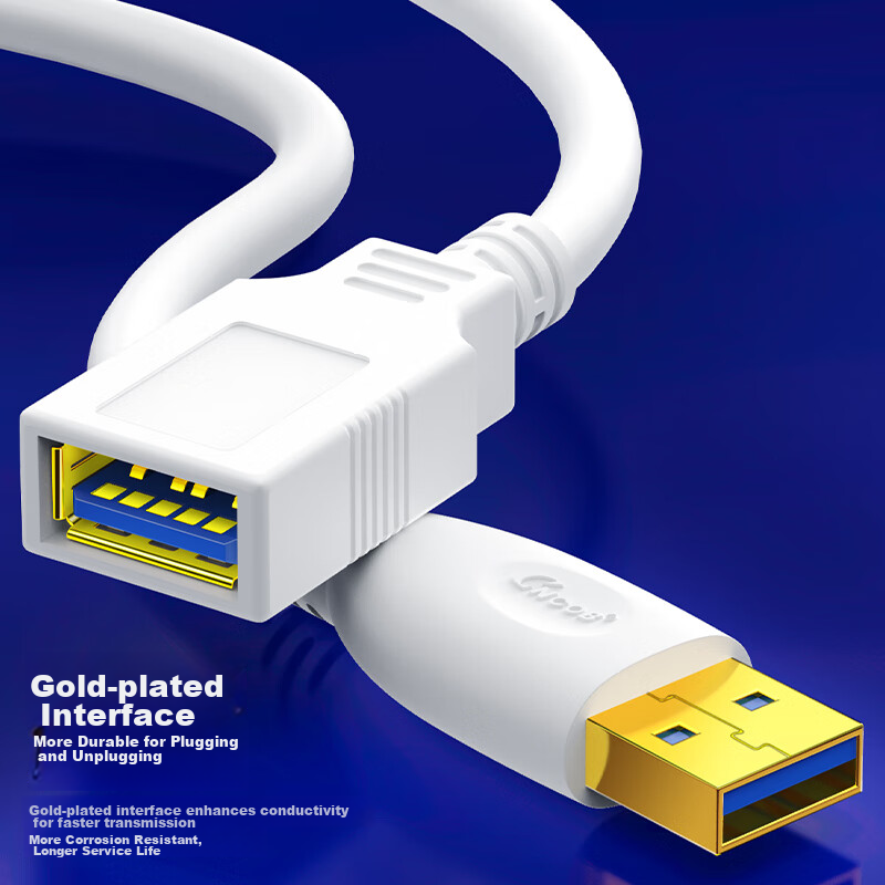 USB Extension Cable 3.0 Male to Female, High-Speed Data Transfer Cable, USB Driv...